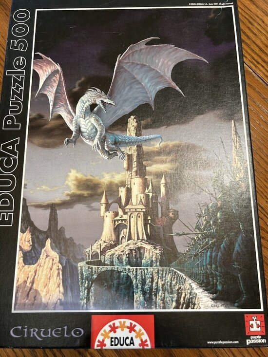 Educa Other - 2008 Educa HOBSYLLWIN ATTACK Puzzle CIRUELO Puzzle Passion Dragon 500 pcs Gift